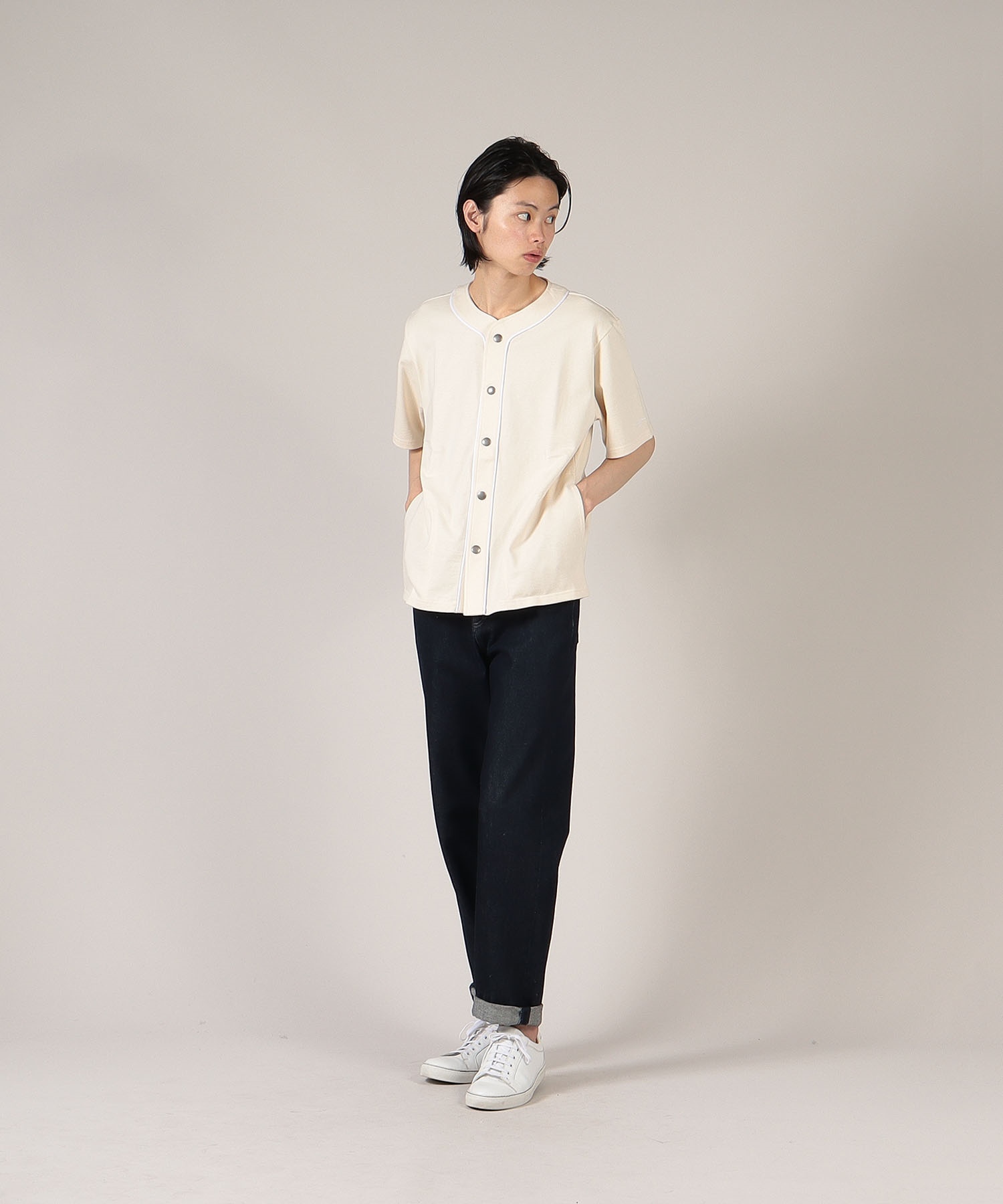 セール】K330 CHEMISE ベースボールシャツ(504622541) | アニエスベー
