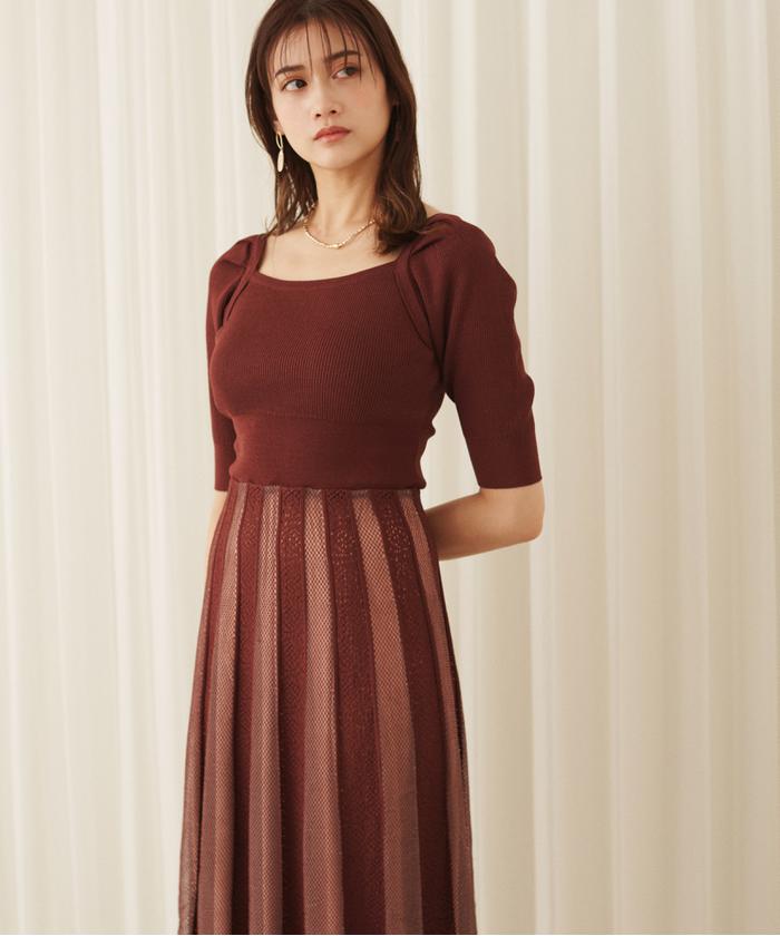 セール 60%OFF】レーシーニットワンピース(504635126) | ジル セール 60%OFF】レーシーニットワンピース(504635126) | ジル