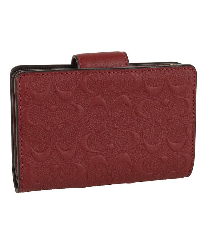 セール】Coach コーチ MEDIUM CORNER ZIP WALLET ミディアム ジップ ...