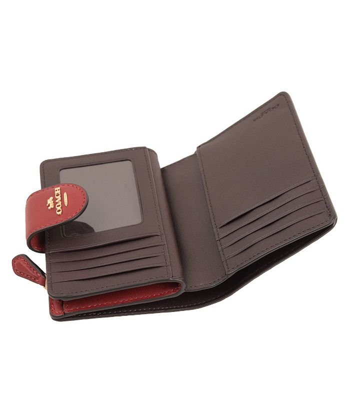 セール】Coach コーチ MEDIUM CORNER ZIP WALLET ミディアム ジップ ...
