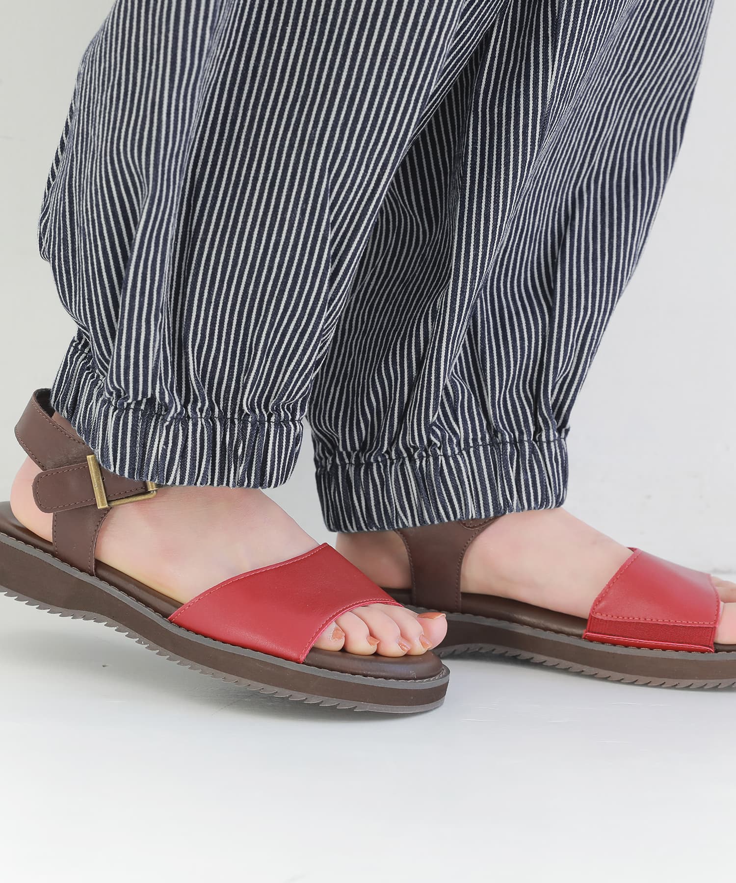 オシャレウォーカー osharewalker 『ヒッコリーサルエルパンツ