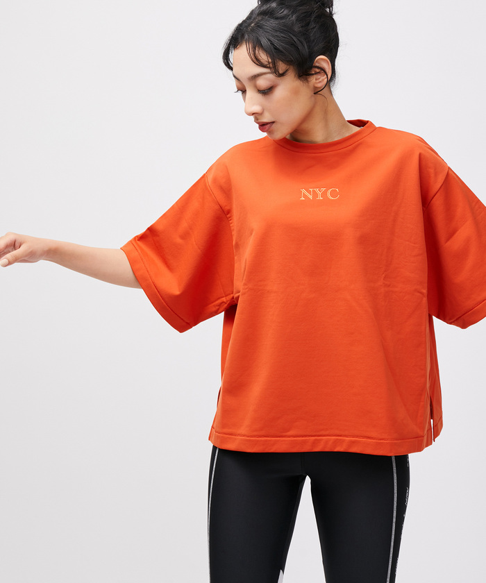 セール 40%OFF】【ドライタッチ】NYCロゴ スウェット半袖プルオーバー