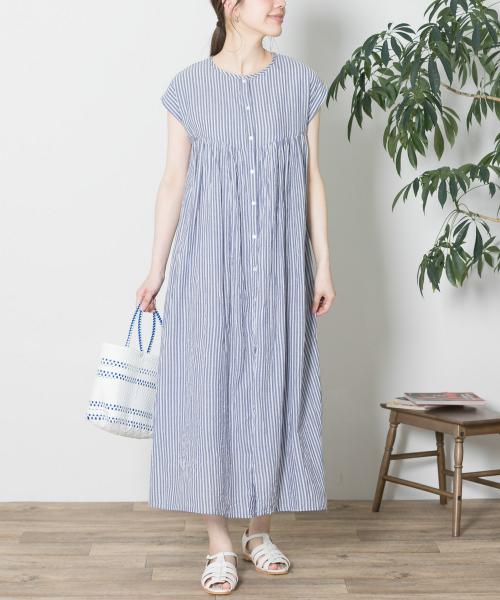 サルーチェ | ▽▽▽▽▽ Dobby cotton dolly dress