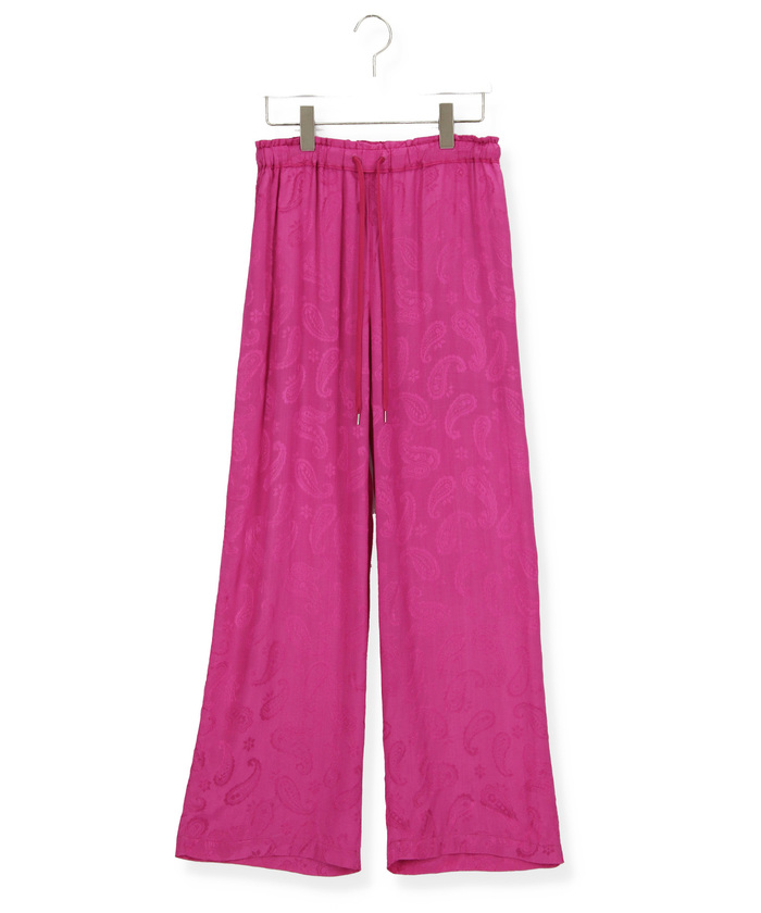 セール】【Sara mallika】RAYON PAISLEY JACQUARD EASY PANTS