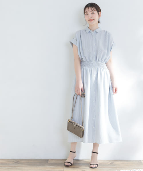 URBAN RESEARCH ROSSO　リーフプリントウエストリボンワンピース URBAN RESEARCH ROSSO WOMEN（アーバンリサーチ ロッソ）の