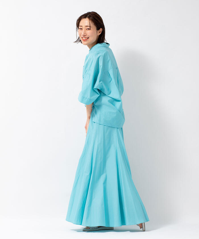 2and NOLLYS セカンドノーリーズ 綿ナイロンマチ入り マキシスカート セール 20%OFF】綿ナイロンマチ入りマキシスカート(504631527