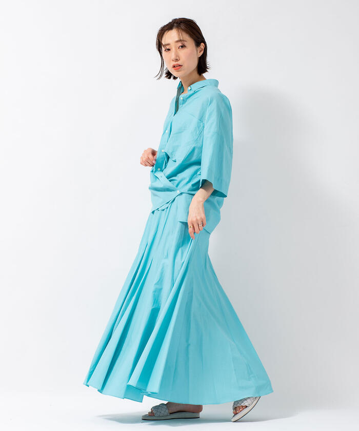 2and NOLLYS セカンドノーリーズ 綿ナイロンマチ入り マキシスカート セール 20%OFF】綿ナイロンマチ入りマキシスカート(504631527