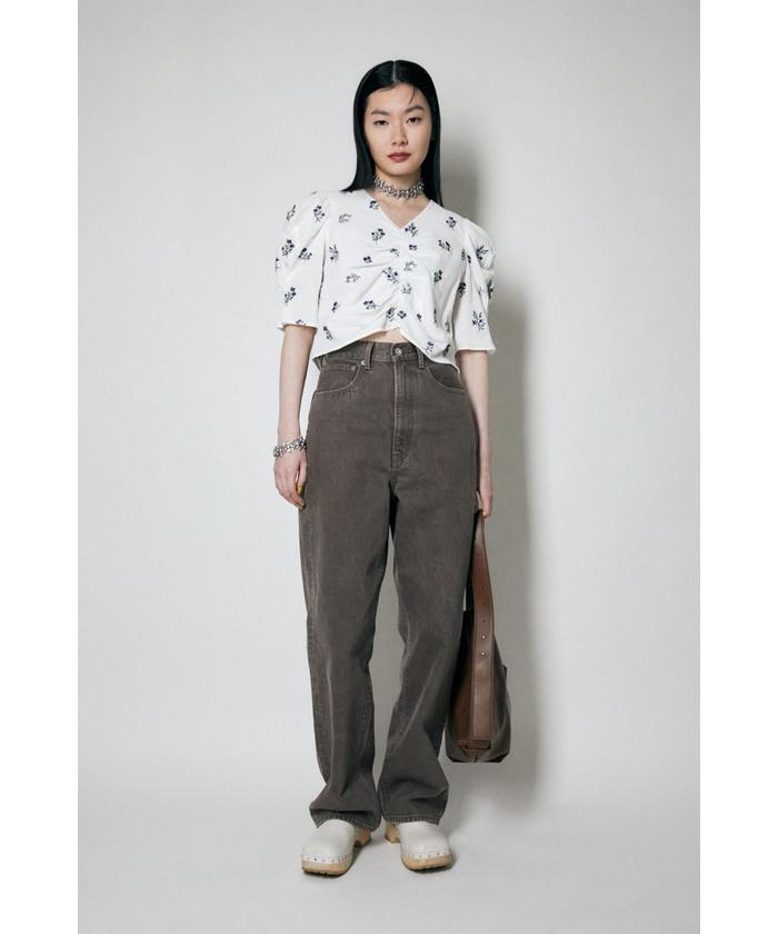 FLOWER EMBROIDERY ブラウス(504644642) | マウジー(moussy) - d