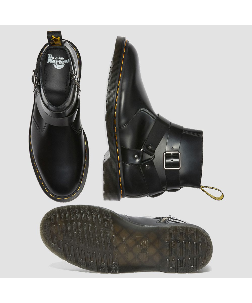 美品　ドクターマーチン Dr.Martens ブーツ JAIMES ジェイムス Jaimes Leather Harness Chelsea Boots in Black | Dr. Martens