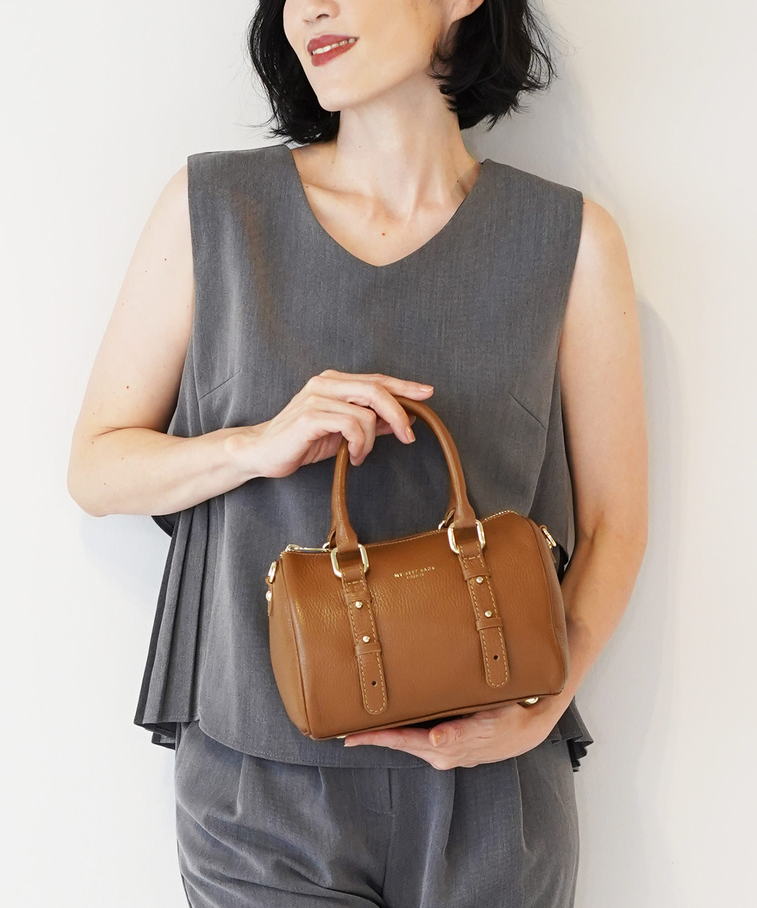 サンキョウショウカイ 三京商会 [MY BEST BAG]牛革ミニボストン