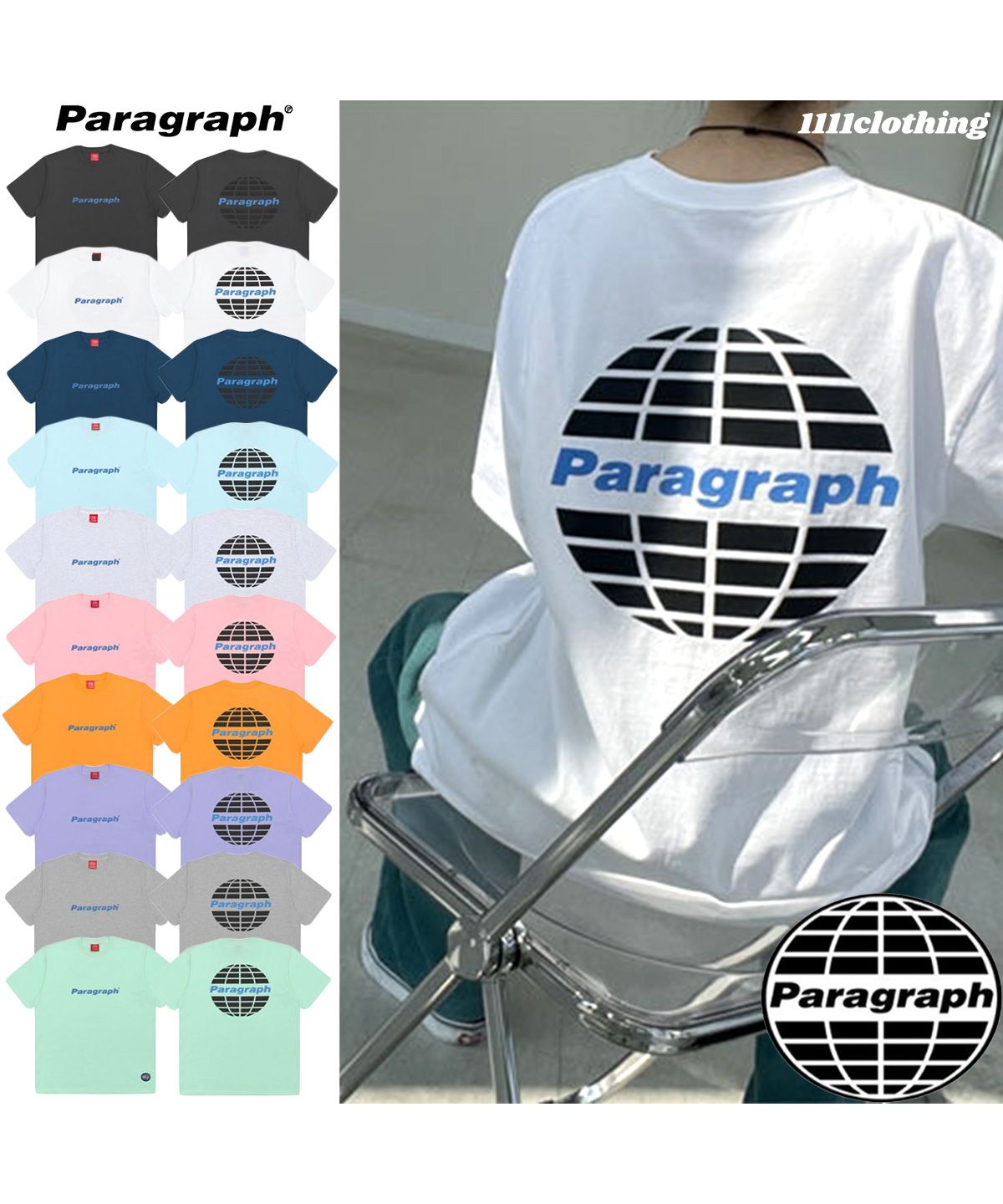 Paragraph半袖 ワンフォークロージング 1111clothing Paragraph tシャツ