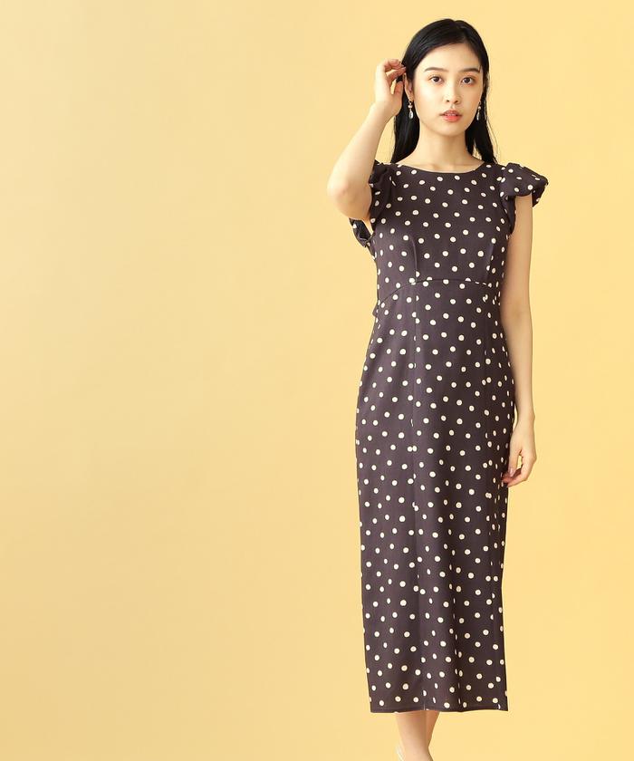 【HOBBS】ポルカドット×プリーツ◇清楚レトロワンピース ポルカドットプリーツワンピース / GRACE CONTINENTAL | GRACE