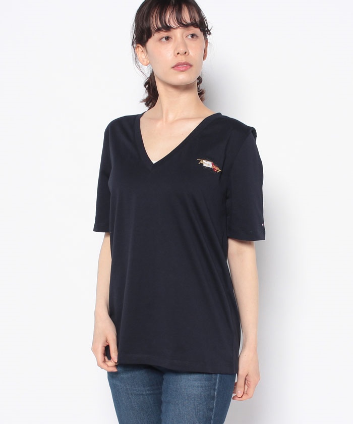 トミー ヒルフィガー v ネック t 販売済み シャツ