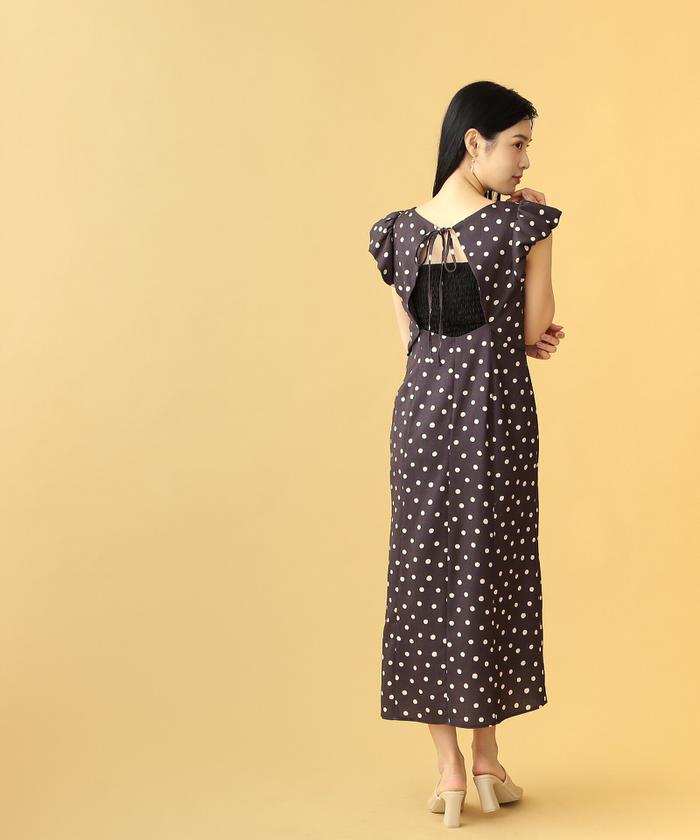トッカワンピース(130サイズ) ボレロ付き♡ ジルスチュアート セール 30%OFF】ブラッシュポルカドットワンピース(504647467