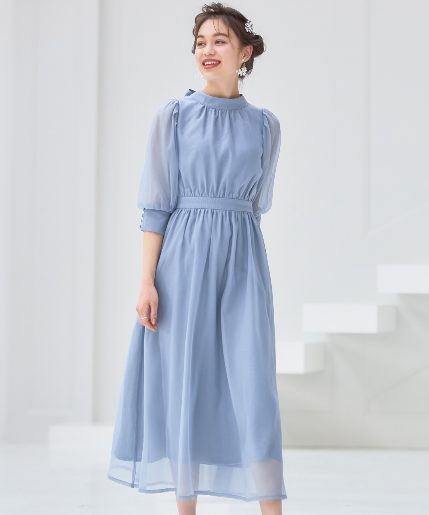 ドレスプラス DRESS+ ワンピース オーガンジー 結婚式