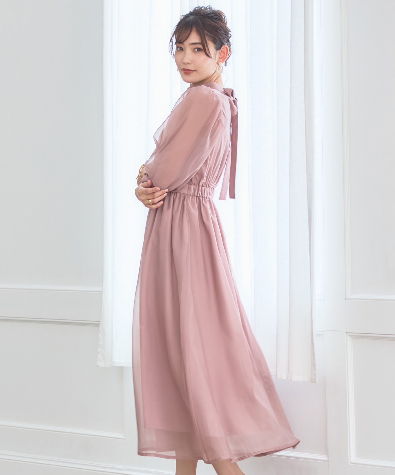 ドレスプラス DRESS+ ワンピース オーガンジー 結婚式