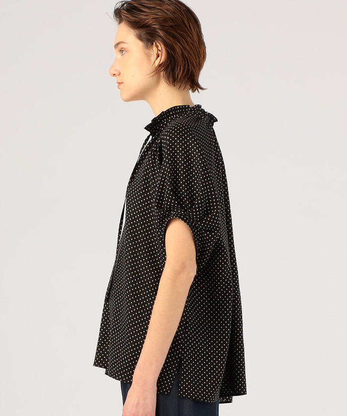 Ballsey - BALLSEY  ドットプリント ネックフリルブラウス 楽天市場】【SALE／30%OFF】ドットプリント ネックフリル