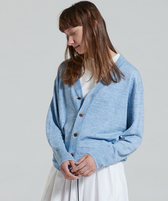 クーポン】【セール 40%OFF】プレーンリネン Vネック