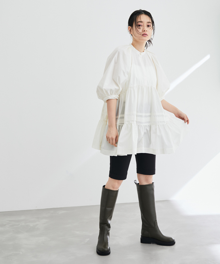 セール 40%OFF】タイプライターティアードブラウス(504653036