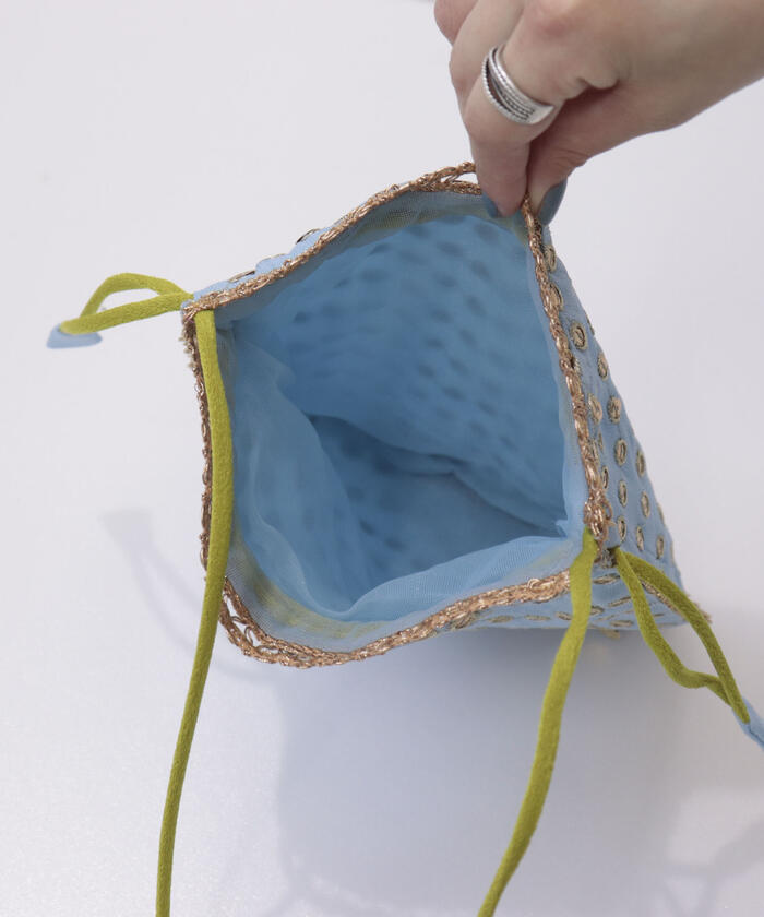 【新品未使用】NUIT rebuild pajama purse 巾着バッグ 楽天市場】ne Quittez pas ヌキテパ 刺繍 ショルダー バッグ