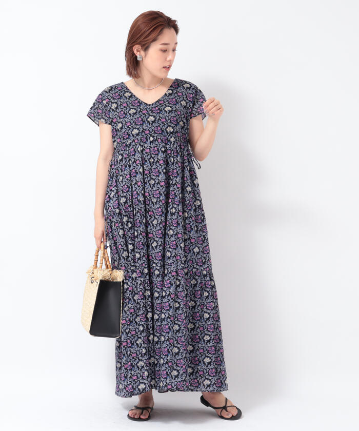 セール】◇【WEB限定】2WAY花柄ティアードワンピース(504644343