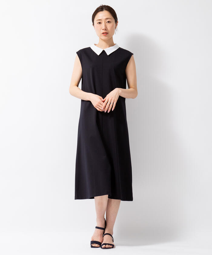 セール 25%OFF】取り外し衿付きフレンチスリーブパール
