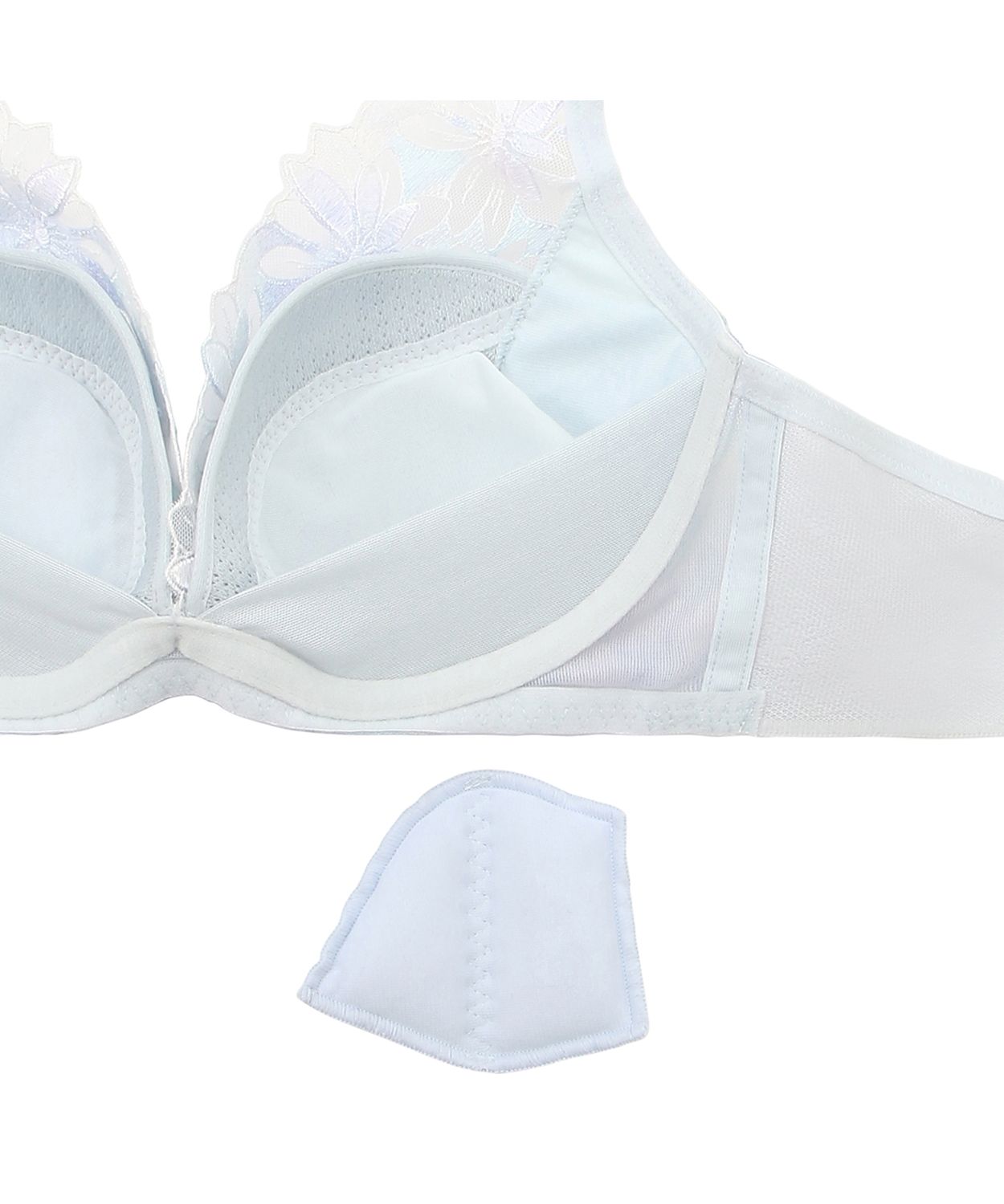 トリンプ 天使のブラ スリムライン 極上ライト544 ブラジャーD80 ブルー クーポン】【セール 51%OFF】天使のブラ スリムライン 極上
