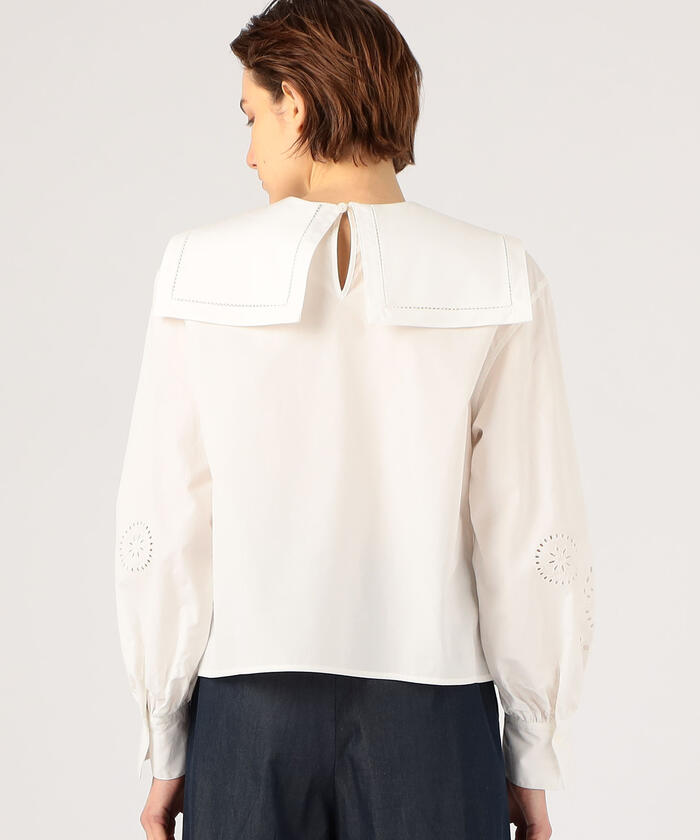 クーポン】【セール 40%OFF】カットワークエンブロイダリー