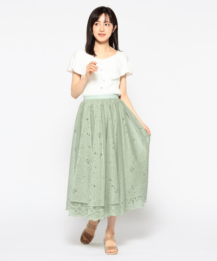 セール】ミッシュマッシュ MISCH MASCH 円形レーススカート