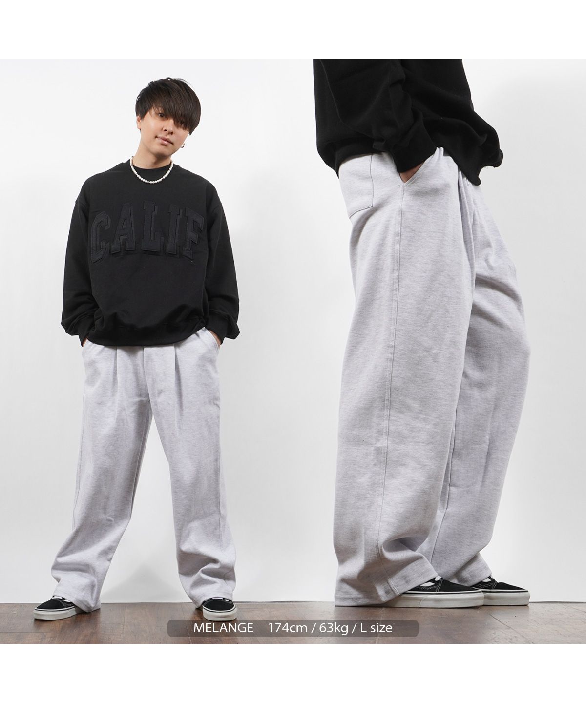 ワンフォークロージング 1111clothing ワイドパンツ メンズ