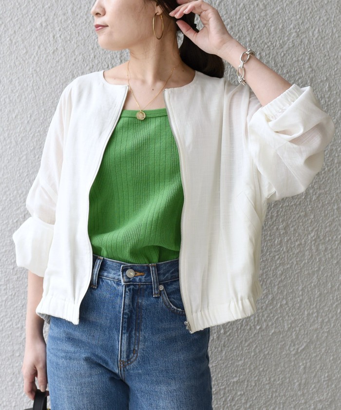 セール 30%OFF】*レーヨン 麻 ジップ 羽織◇(504656135