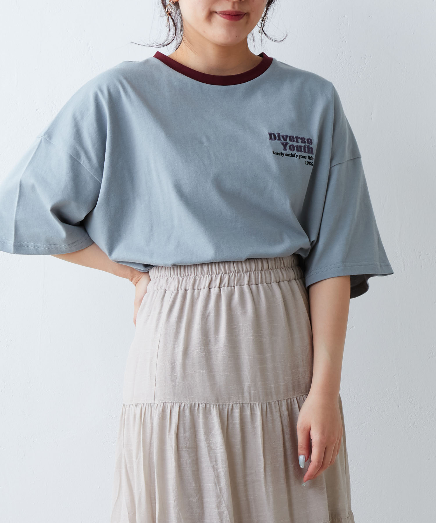 オリーブ ネコ刺繍ハーフZIPニット | OLIVE des OLIVE(オリーブ デ