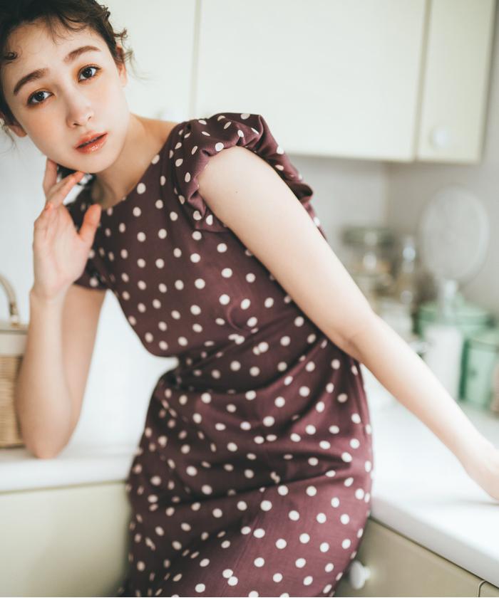 セール 30%OFF】ブラッシュポルカドットワンピース(504647467