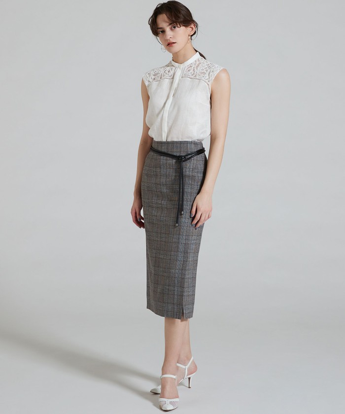 セール 40%OFF】スワトーリネン スタンドカラーブラウス
