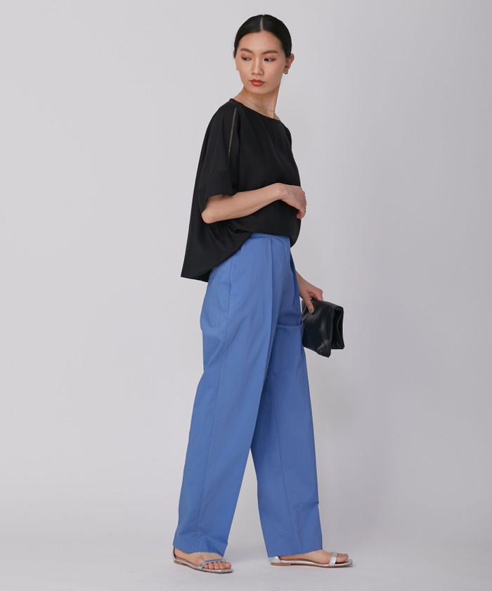 美品　ICB　接触冷感洗える　トリアセリヨセルTシャツ ブラウス 黒ゆったり⭐︎ 美品 ICB 接触冷感・洗える トリアセリヨセルTシャツ ブラウス