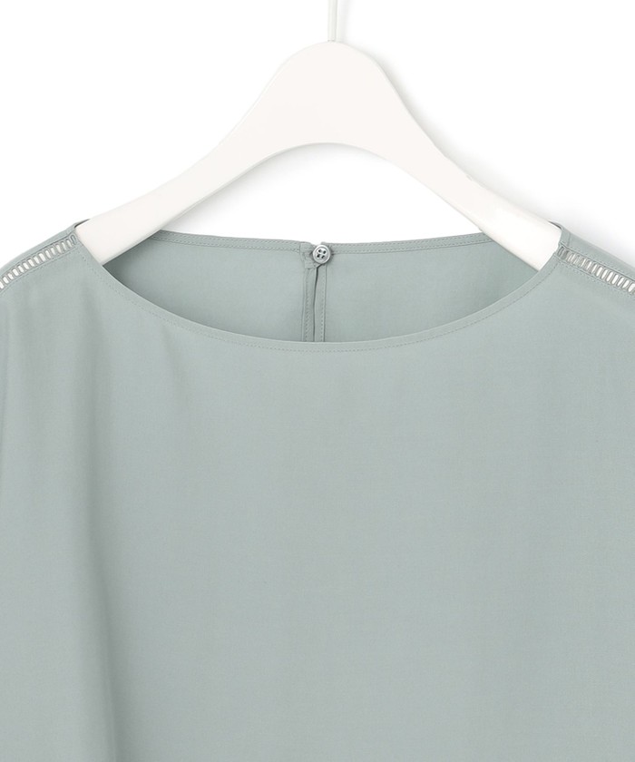 美品　ICB　接触冷感洗える　トリアセリヨセルTシャツ ブラウス 黒ゆったり⭐︎ 美品 ICB 接触冷感洗える トリアセリヨセルTシャツ ブラウス 黒