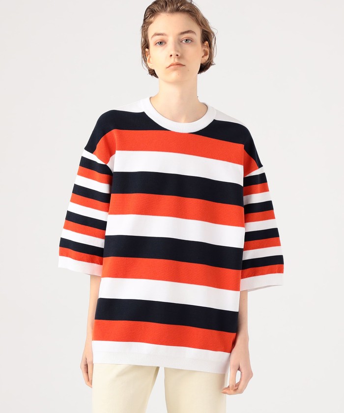 新品　tomorrowland TRICOT コットンナイロンボーダーニット セール】TOMORROWLAND TRICOT コットンナイロン ボーダーニット