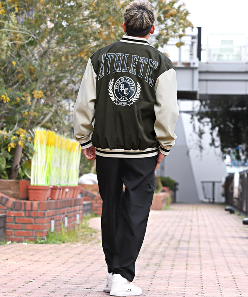 ラグスタイル LUXSTYLE カレッジロゴスタジャン/スタジャン ラグスタイル LUXSTYLE カレッジロゴスタジャン/スタジャン