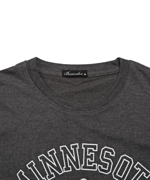 ラグスタイル LUXSTYLE カレッジロゴプリントTシャツ/Tシャツ