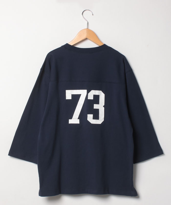 七分袖 フットボール Tシャツ / メンズ アメフト アメカジ