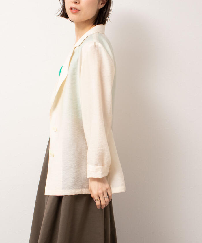 NOLLEY'S sophi 2024SSシアージャケット NOLLEY'S｜ウォッシャブルシアーシルクライトジャケット