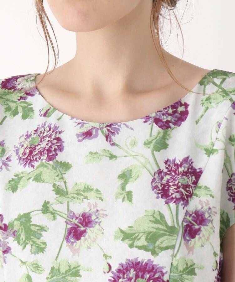 定休日以外毎日出荷中 ローラアシュレイ Ashley Laura ヘップワースプリントフィット フレアードレス マスタード ワンピース