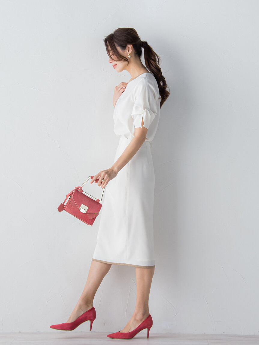 Viaggio Blu 新品未使用 リボン付きネイビスカート size 0 Viaggio Blu 新品未使用 リボン付きネイビスカート size 0