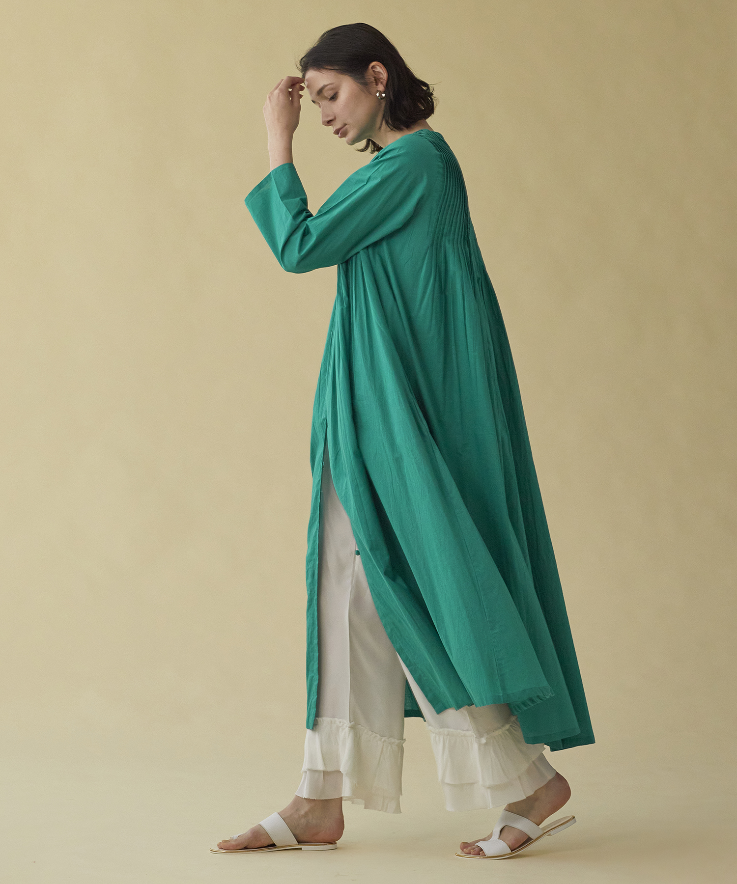 セール 30%OFF】カディコットンピンタックワンピース(504563139