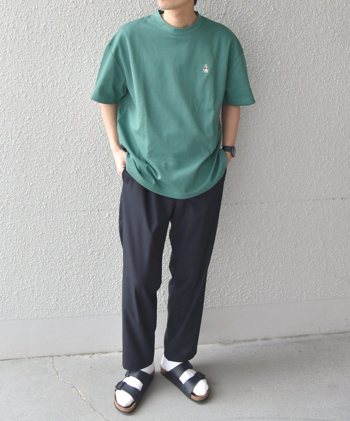 セール】【SHIPS any別注】Hush Puppies: ワンポイントロゴ 半袖