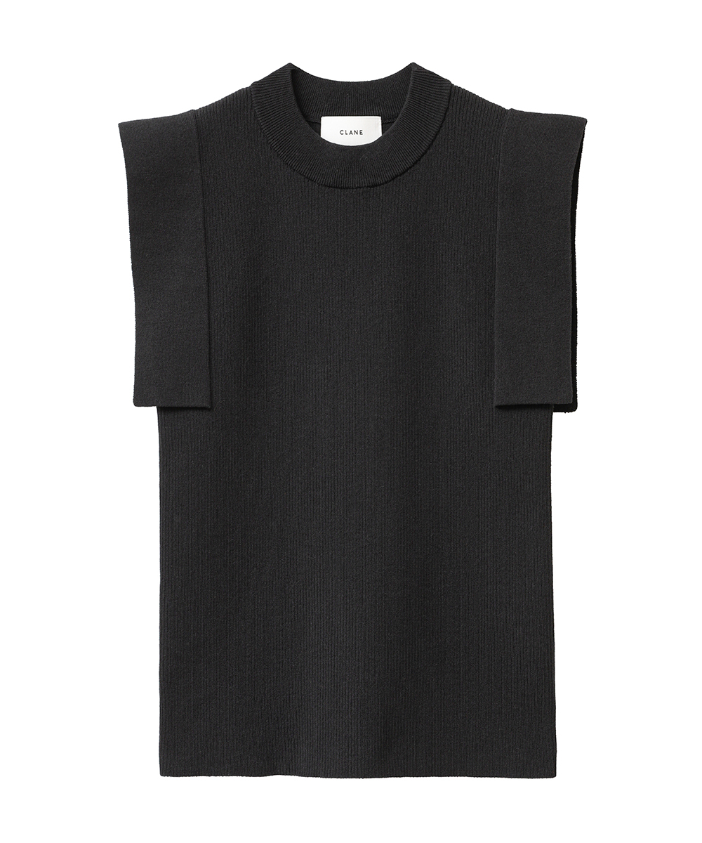 SQUARE SLEEVE KNIT TOPS(504670005) | クラネ(CLANE) - d fashion