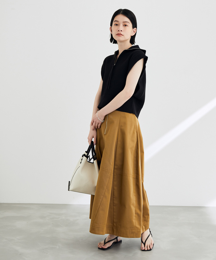 アダムエロペ　ニットベスト　グレー　ADAMET ROPE ADAM ET ROPE'（アダムエロペ）の「【山形ニット】コットン