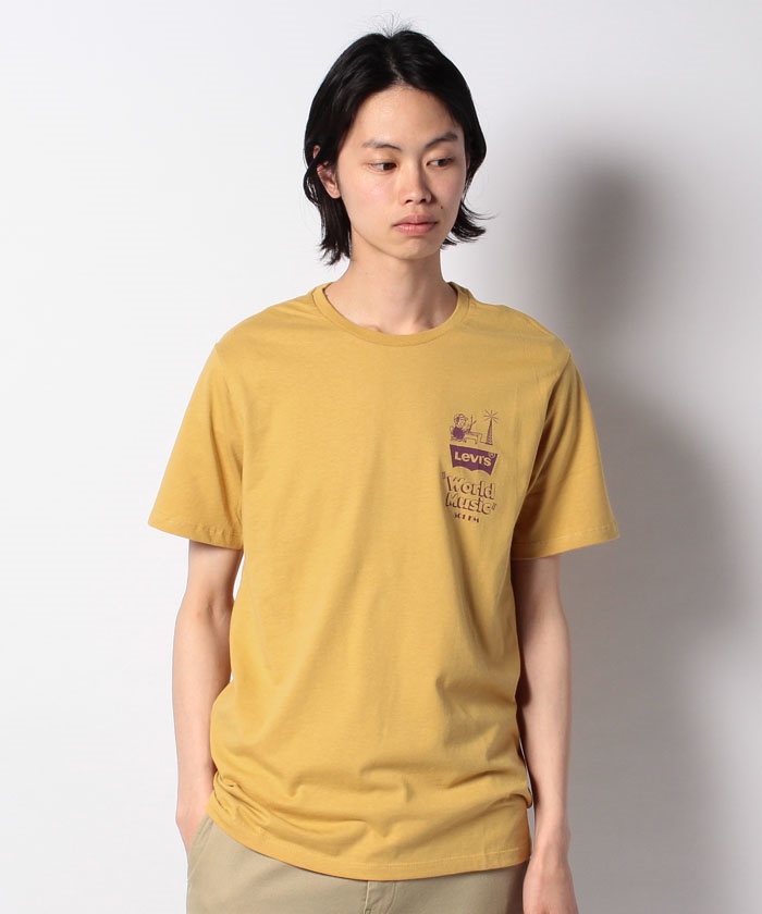 セール】HOUSEMARK GRAPHIC TEE WORLD MUSIC TINSEL(504655643