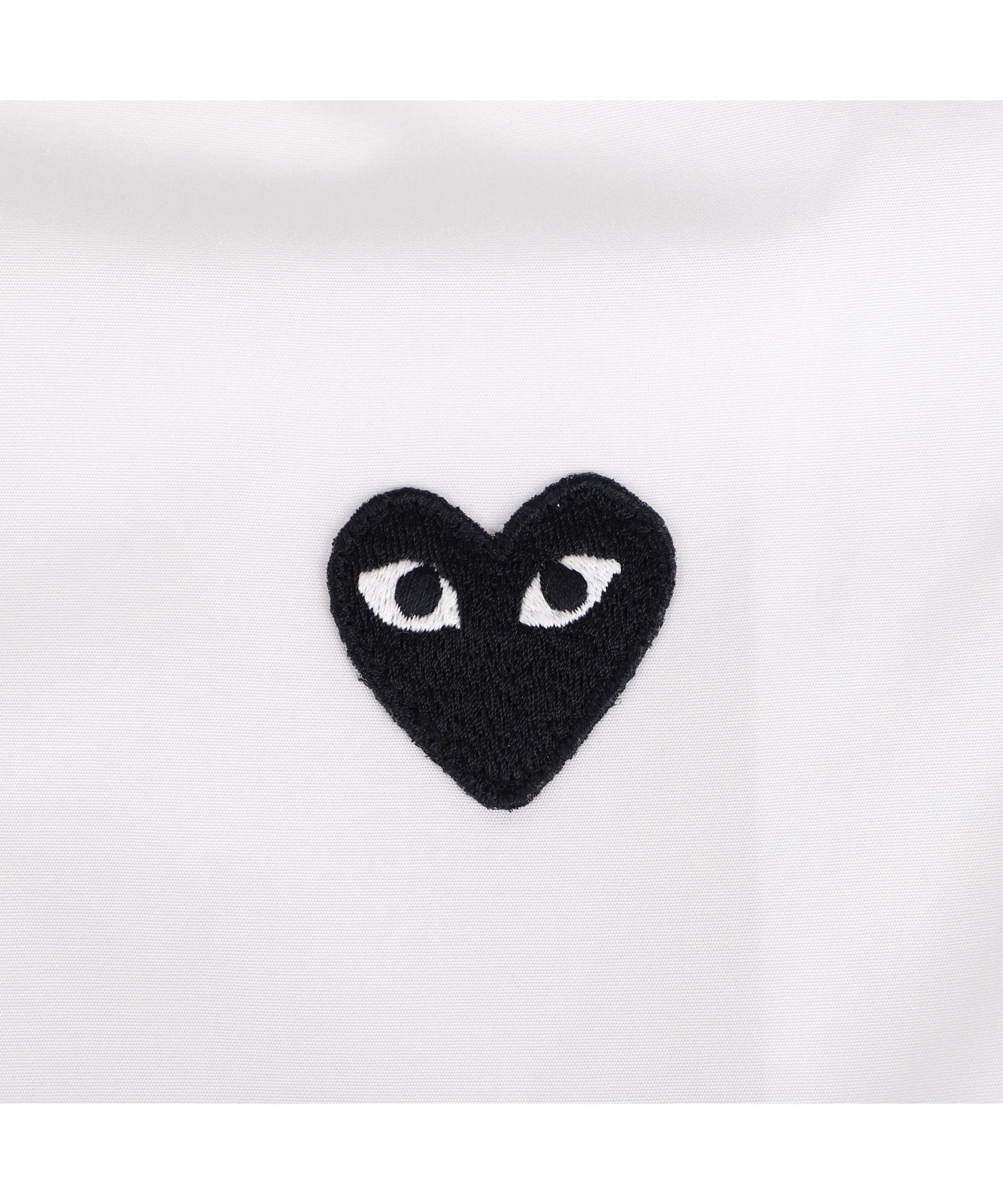 プレイ コムデギャルソン PLAY COMME des GARCONS シャツ 長袖 メンズ ブラックハート ロゴ BLACK HEART PLAY  SHIRT(504667418) | コムデギャルソン(COMME des GARCONS) - d fashion