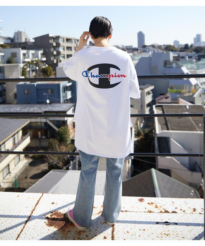 ロデオクラウンズ ユニセックス バックプリント刺繍Ｔシャツ ホワイト BACK SKETCH LOGO ロングTシャツ[品番：BJLW0030006]｜RODEO